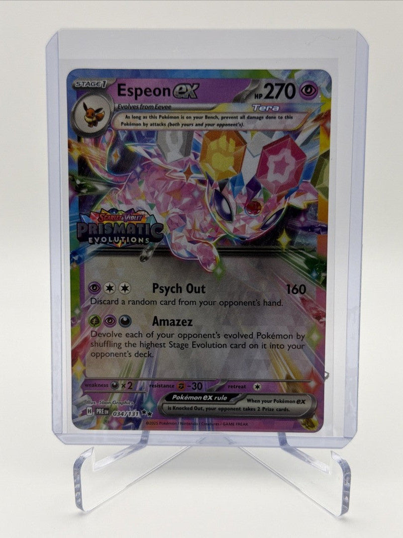 Espeon ex [Stamped] #34 Pokemon Prismatic Evolutions (SEALED)