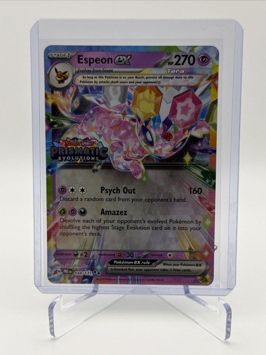 Espeon ex [Stamped] #34 Pokemon Prismatic Evolutions (SEALED)