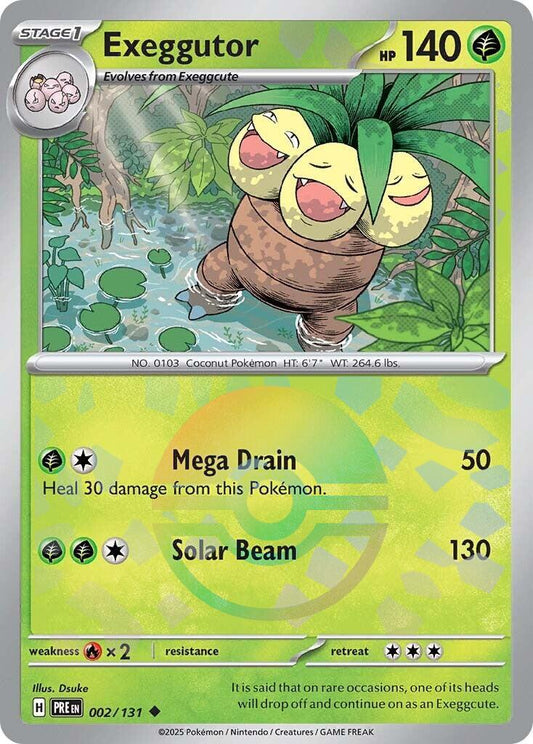 Exeggutor [Poke Ball] #2 Pokemon Prismatic Evolutions