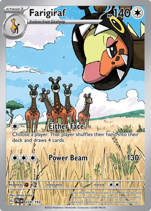 Farigiraf #228 Pokemon Paldea Evolved