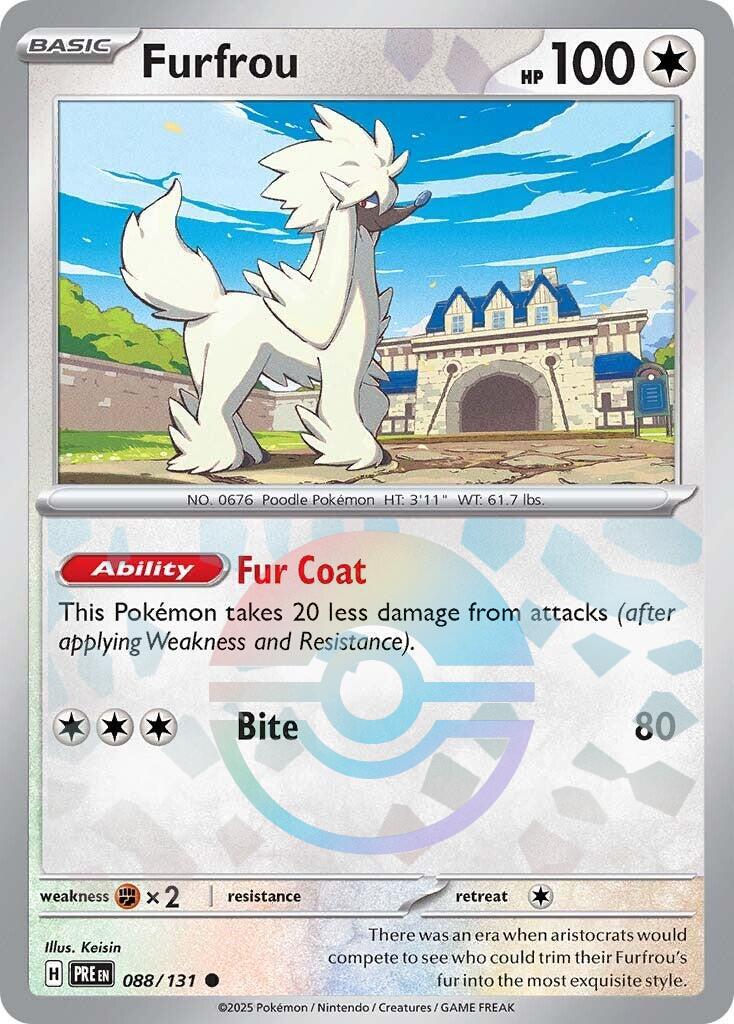 Furfrou [Poke Ball] #88 Pokemon Prismatic Evolutions