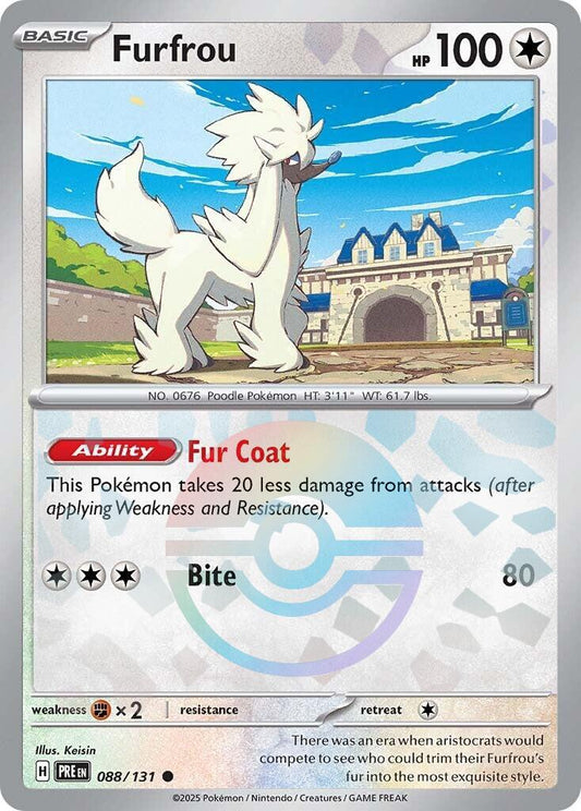 Furfrou [Poke Ball] #88 Pokemon Prismatic Evolutions