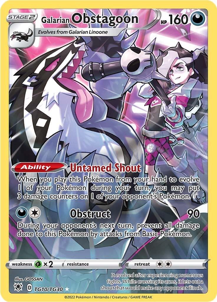Galarian Obstagoon #TG10 Pokemon Astral Radiance