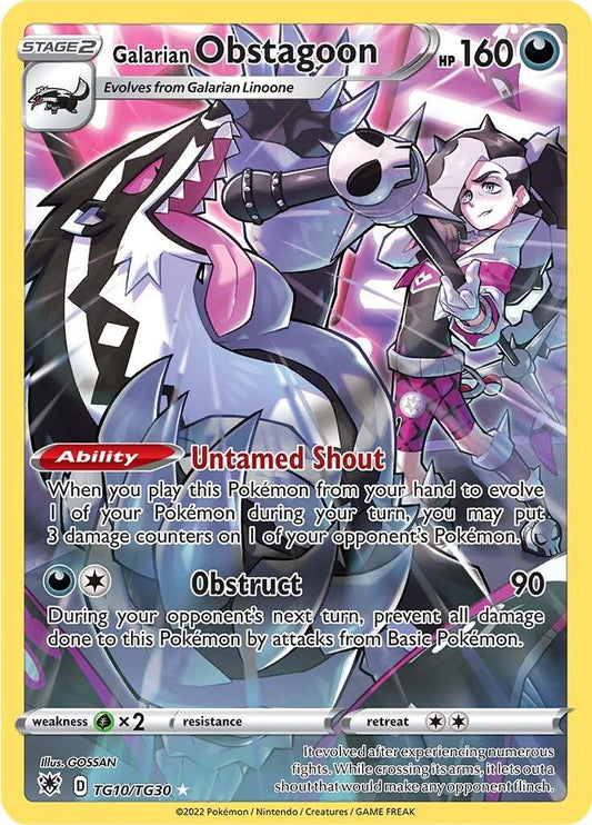 Galarian Obstagoon #TG10 Pokemon Astral Radiance