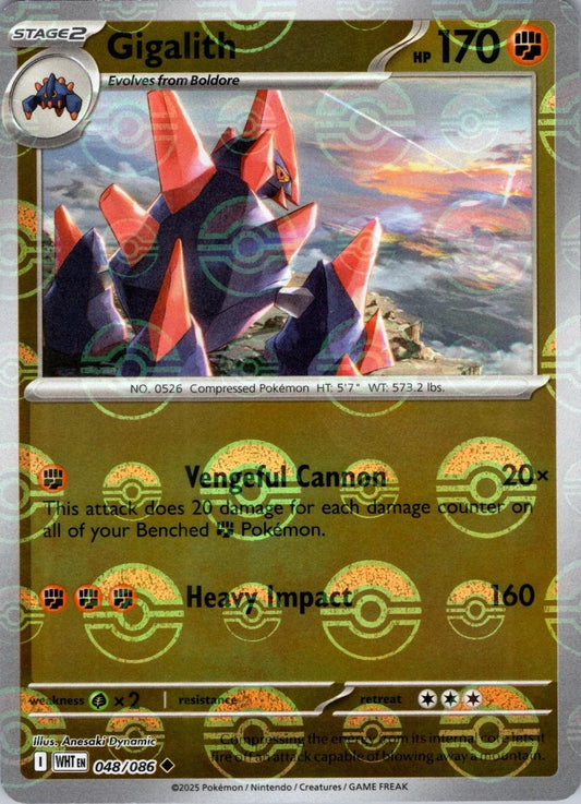 Gigalith [Poke Ball] #48 Pokemon White Flare