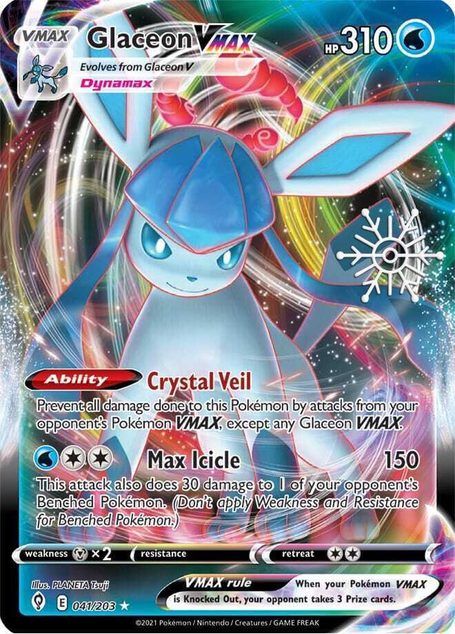 Glaceon VMAX [Snowflake Stamp] #41 Pokémon Evolving Skies