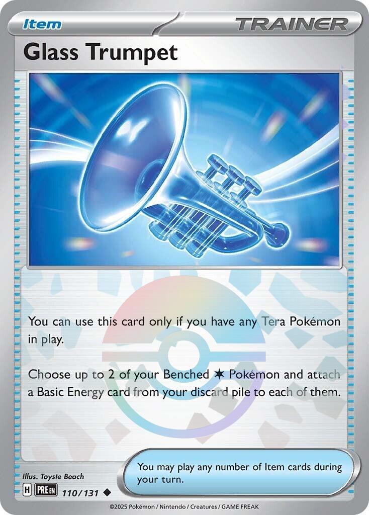 Glass Trumpet [Poke Ball] #110 Pokemon Prismatic Evolutions