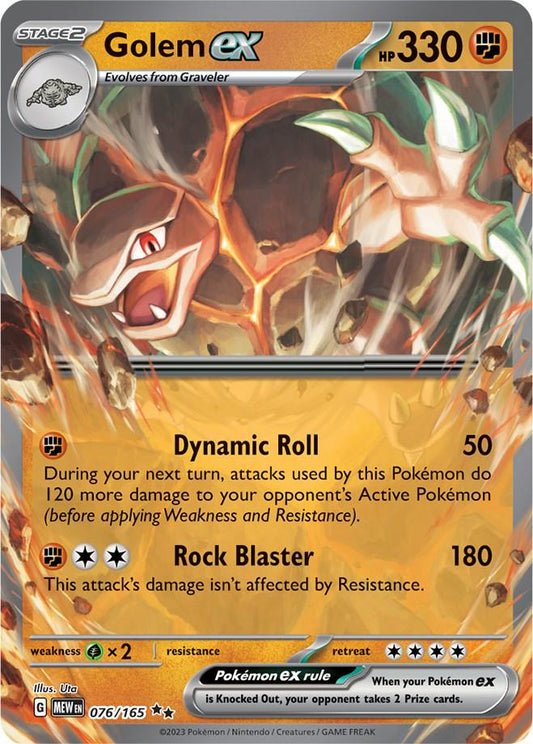 Golem ex #76 Pokemon Scarlet & Violet 151