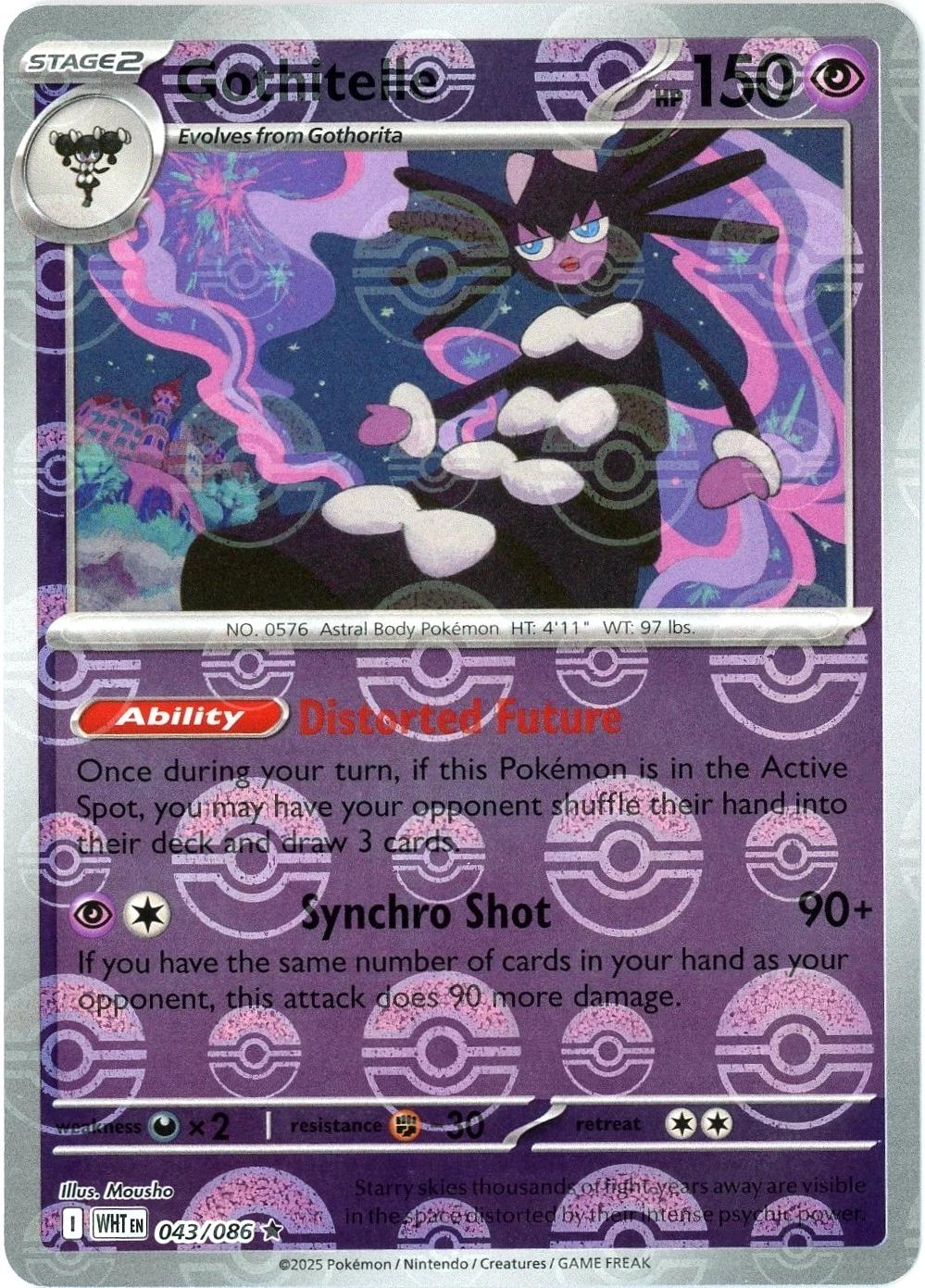 Gothitelle [Poke Ball] #43 Pokemon White Flare