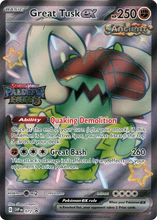 Great Tusk Ex [Stamped] #72 Pokémon Promo