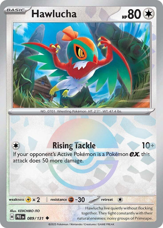 Hawlucha [Poke Ball] #89 Pokemon Prismatic Evolutions