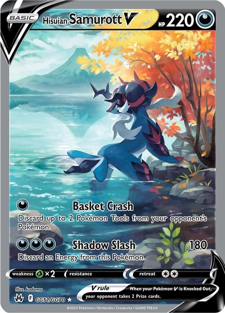Hisuian Samurott V #GG51 Pokémon Crown Zenith