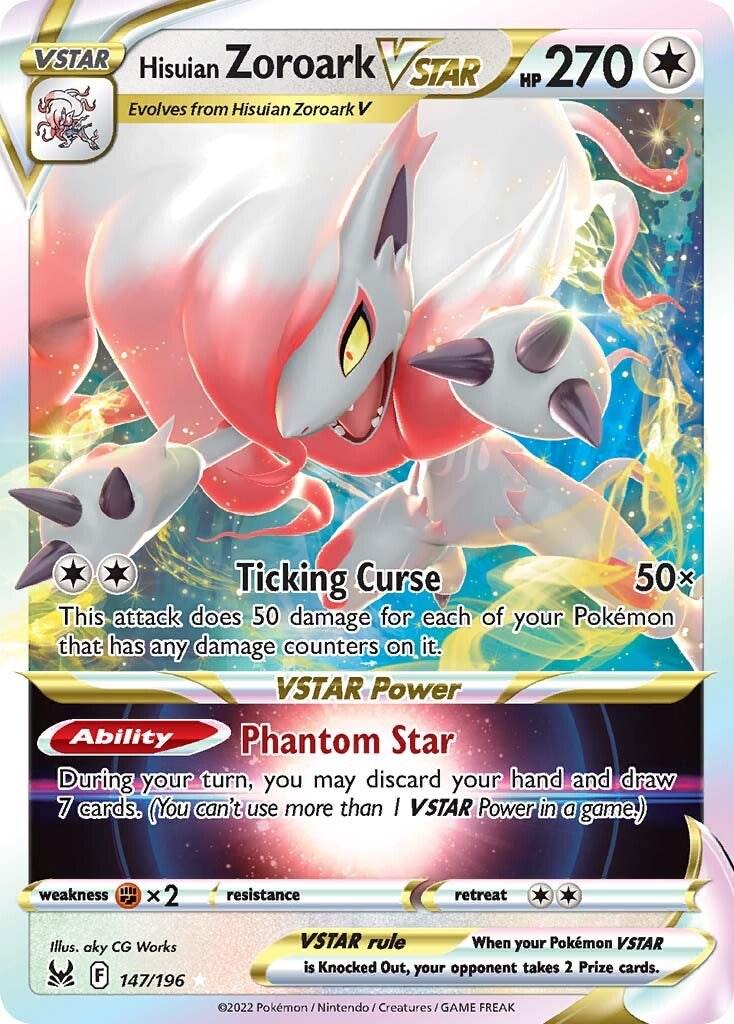 Hisuian Zoroark VSTAR #147 Pokémon Lost Origin