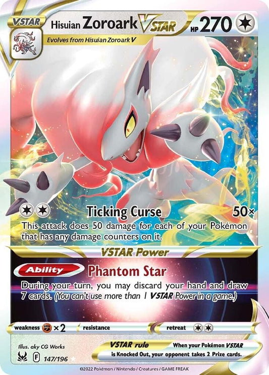 Hisuian Zoroark VSTAR #147 Pokémon Lost Origin