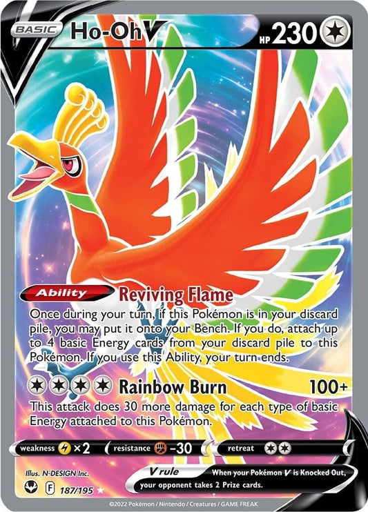 Ho-oh V #187 Pokemon Silver Tempest