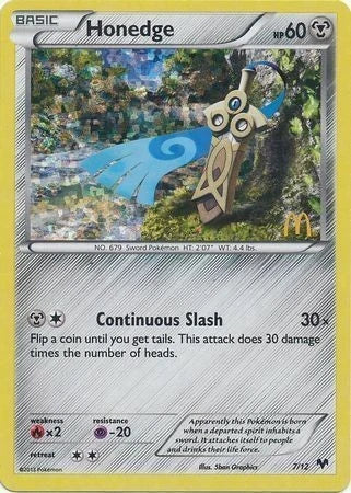 Honedge #7 Pokemon McDonalds 2014