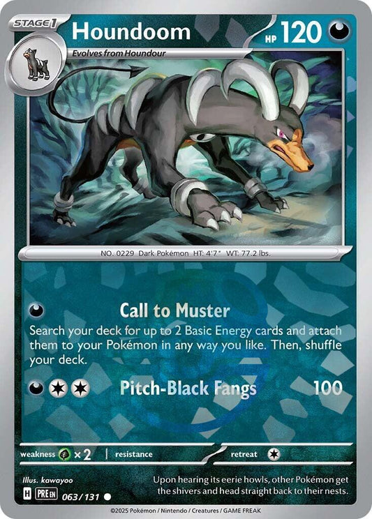 Houndoom [Master Ball] #63 Pokemon Prismatic Evolutions