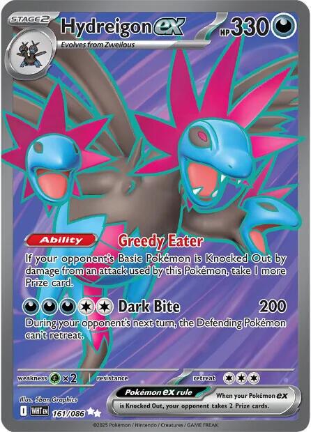 Hydreigon ex #161 Pokemon White Flare
