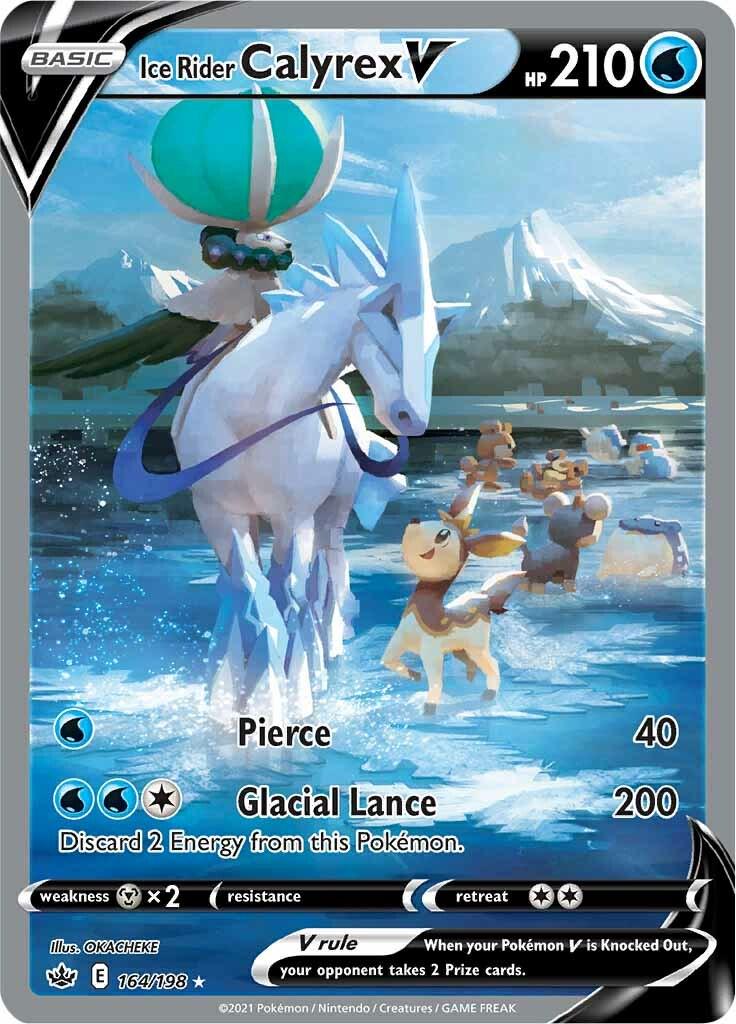 Ice Rider Calyrex V #164 Pokémon Chilling Reign