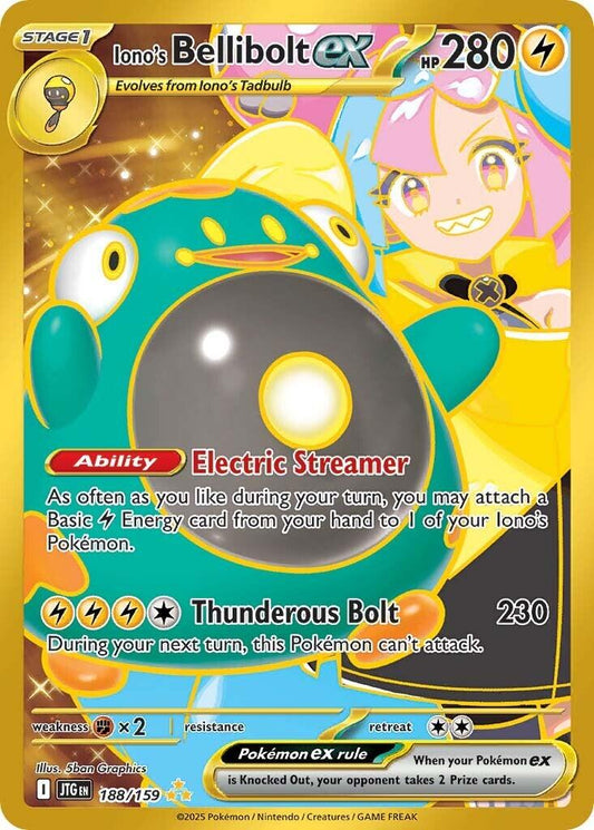 Iono's Bellibolt ex #188 Pokemon Journey Together