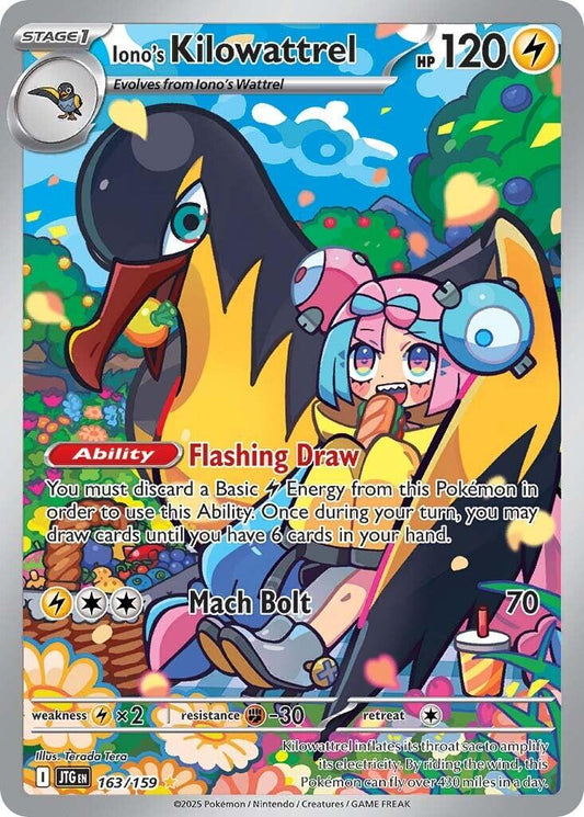Iono's Kilowattrel #163 Pokemon Journey Together