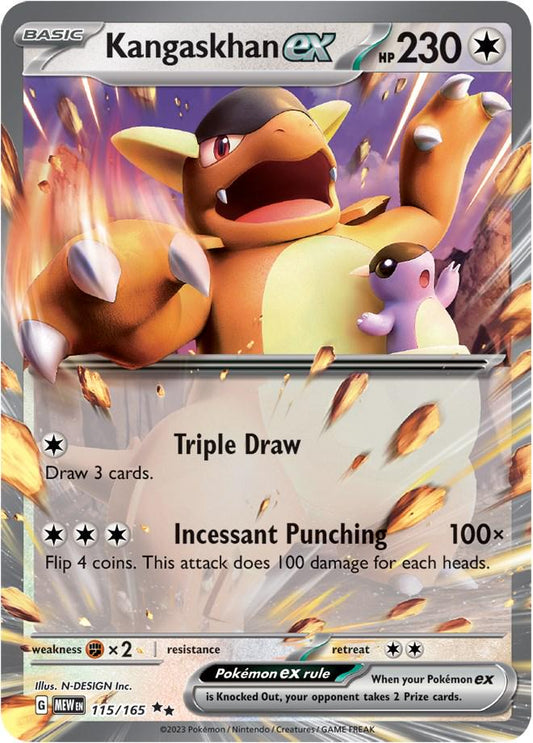 Kangaskhan ex #115 Pokemon Scarlet & Violet 151