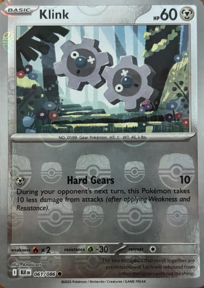 Klink [Master Ball] #61 Pokemon Black Bolt