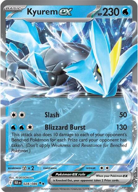 Kyurem ex #28 Pokemon Black Bolt