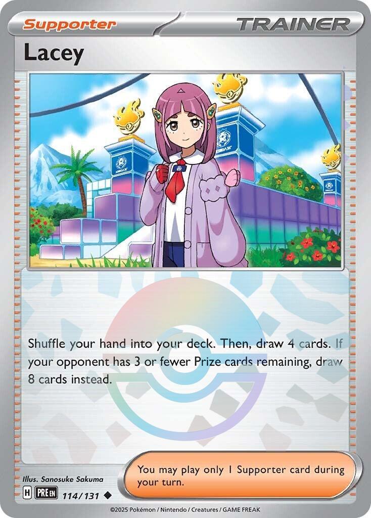 Lacey [Poke Ball] #114 Pokemon Prismatic Evolutions