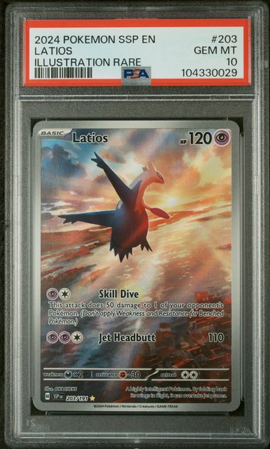 Latios Surging Sparks 203/191 PSA 10 (MINT)