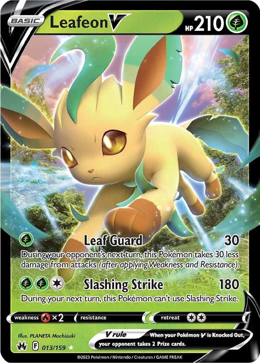 Leafeon V #13 Pokemon Crown Zenith
