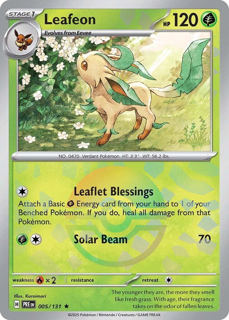 Leafeon [Poke Ball] #5 Pokemon Prismatic Evolutions