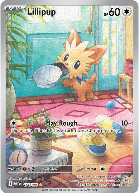 Lillipup #154 Pokemon White Flare
