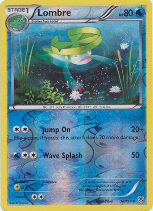 Lombre [Reverse Holo] #30 Pokémon Plasma Storm
