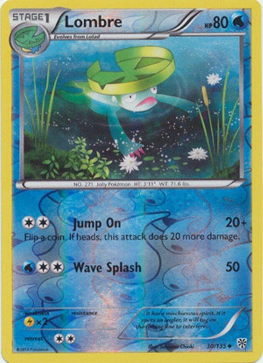 Lombre [Reverse Holo] #30 Pokémon Plasma Storm