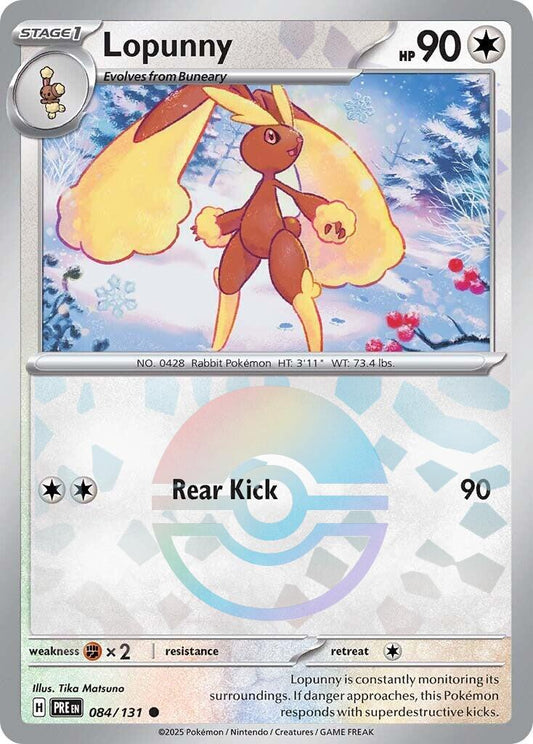 Lopunny [Poke Ball] #84 Pokemon Prismatic Evolutions