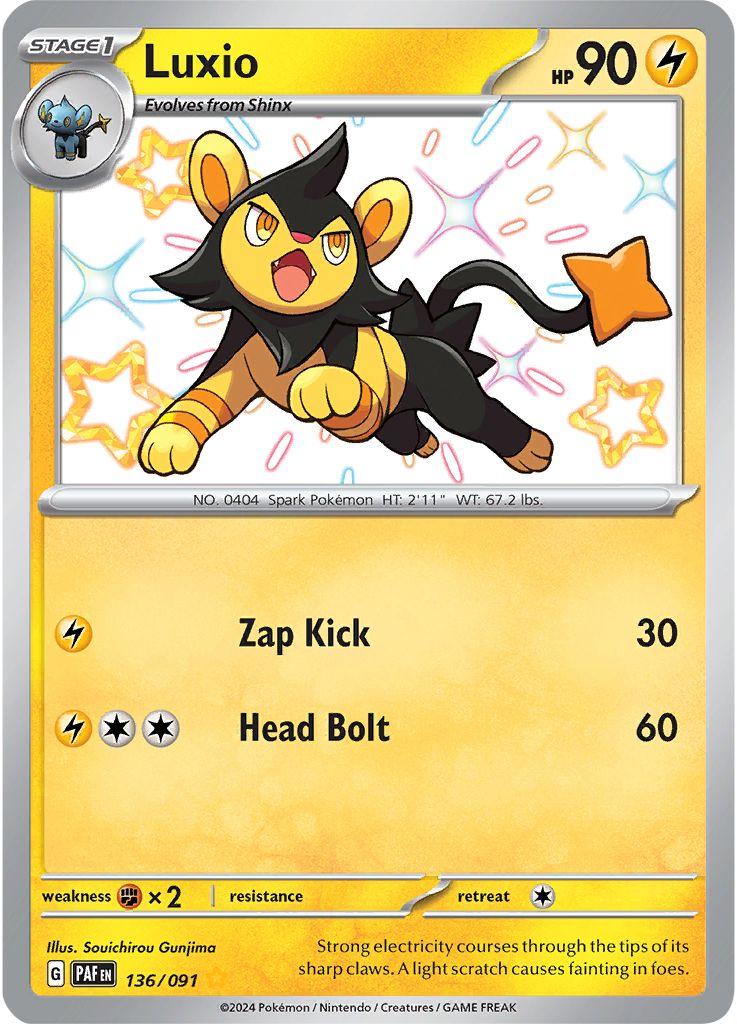 Luxio #136 Pokemon Paldean Fates