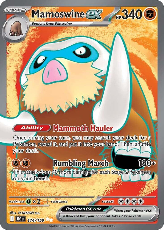 Mamoswine ex #174 Pokemon Journey Together