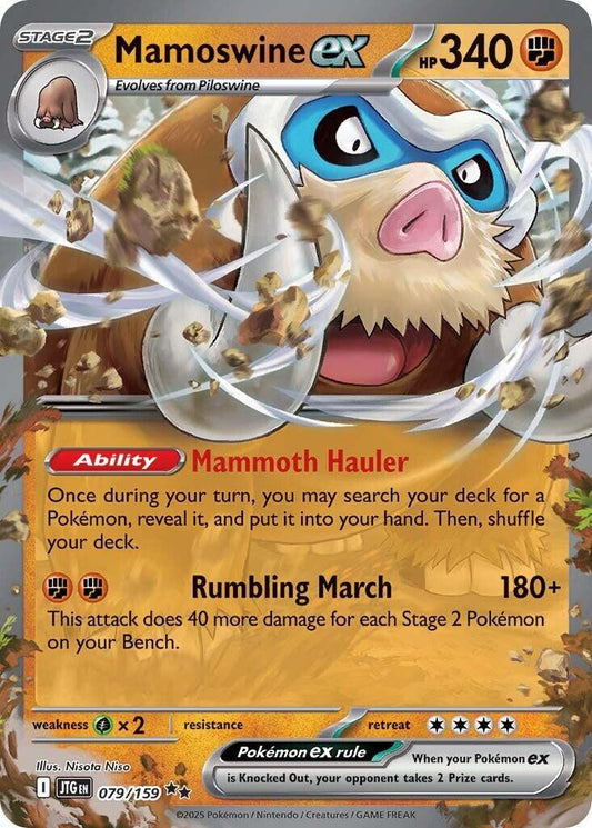 Mamoswine ex #79 Pokemon Journey Together