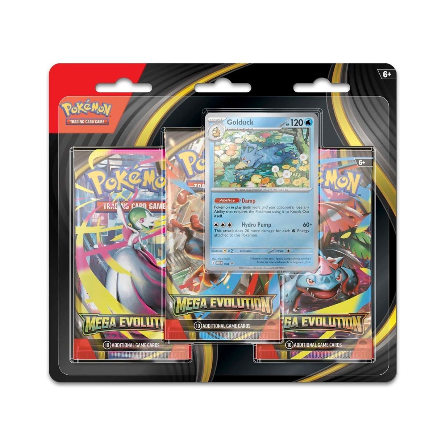 Mega Evolution 3 Pack Blister [Golduck]