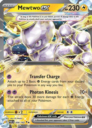 Mewtwo ex #58 Pokemon Paradox Rift