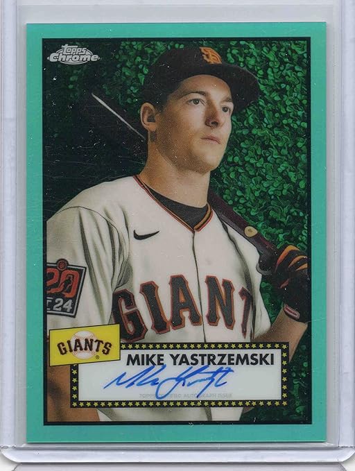 Mike Yastrzemski [Aqua Wave Refractor] #329 | 2021 Topps Chrome Platinum Anniversary