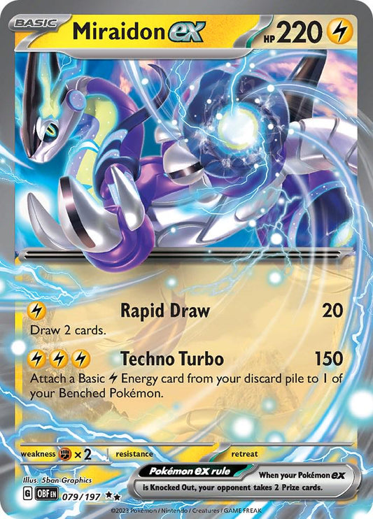 Miraidon ex #79 Pokemon Obsidian Flames