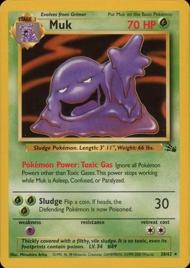 Muk [1999-2000] #28 Pokemon Fossil