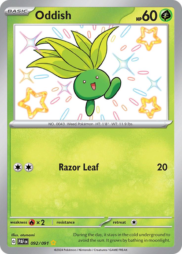 Oddish #92 Pokemon Paldean Fates