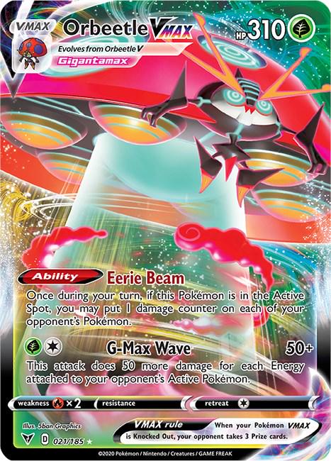 Orbeetle VMAX #21 Pokémon Vivid Voltage