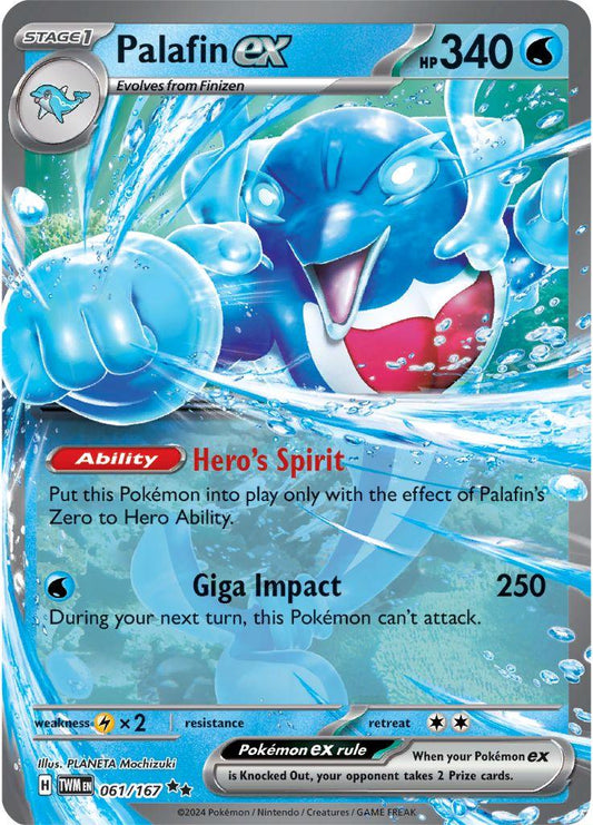 Palafin ex #61 Pokemon Twilight Masquerade