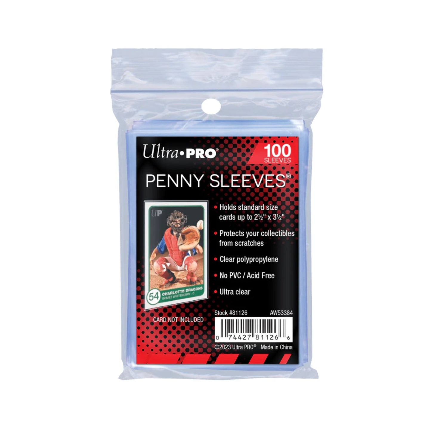 2.5" x 3.5" PENNY SLEEVES® Soft Trading Card Protectors [100 Sleeves]