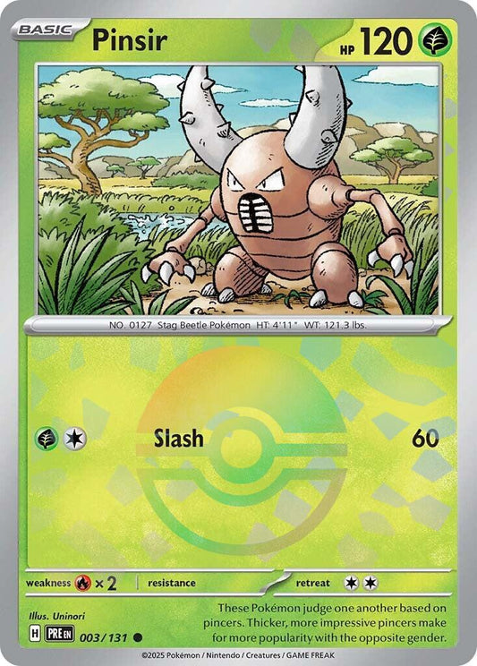 Pinsir [Poke Ball] #3 Pokemon Prismatic Evolutions