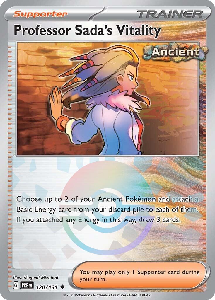 Professor Sada's Vitality [Poke Ball] #120 Pokemon Prismatic Evolutions